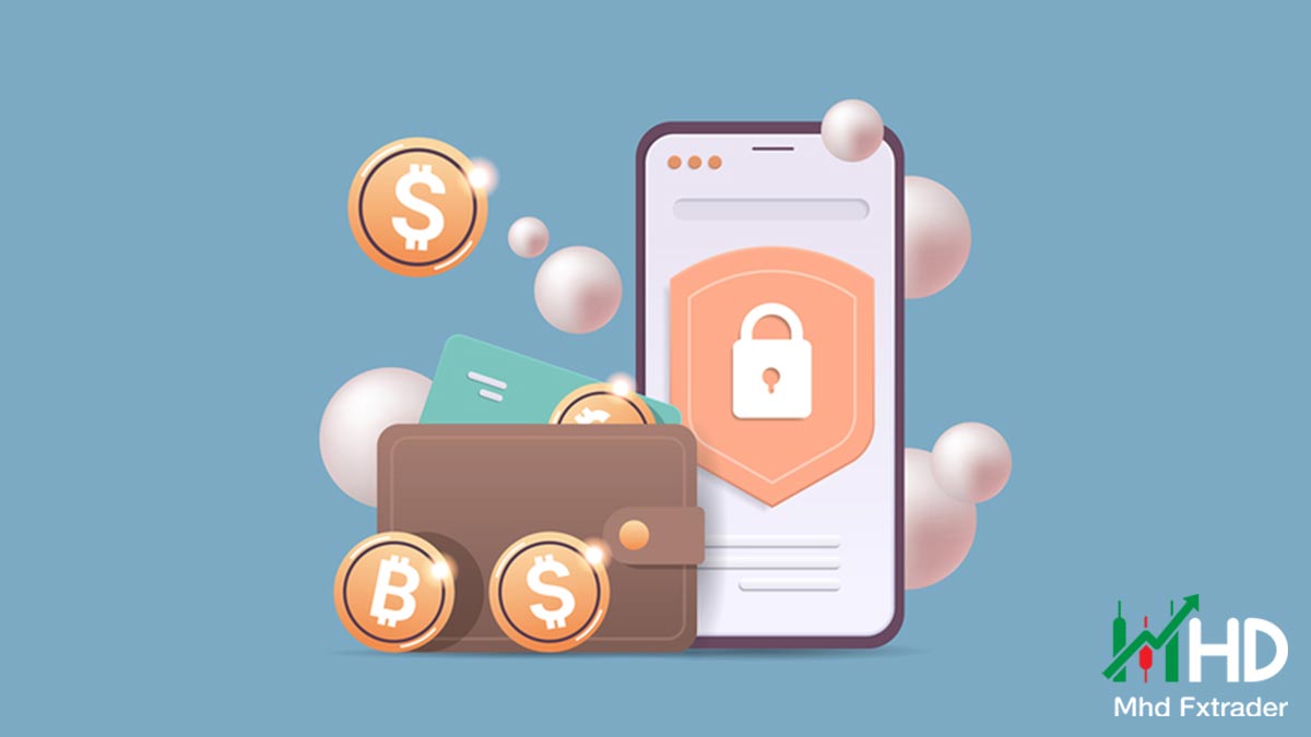 تصویری مفهومی از کیف پول نرم افزاری برای بیت کوین